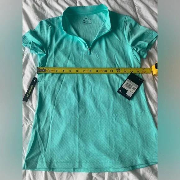 Women’s Mint Nike QZ Performance Shirt - Picture 7 of 8